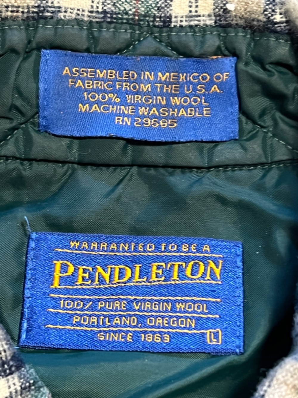 Pendleton Wool Shirt - Mens Large - Picture 7 of 8